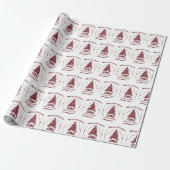 Weihnachten daheim Vintage-Design Geschenkpapier (Ungerollt)