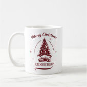 Weihnachten daheim Vintage-Design Kaffeetasse (Links)