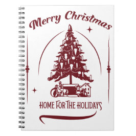 Weihnachten daheim Vintage-Design Notizblock