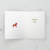 Weihnachten Dala Pferde (Innenseite)
