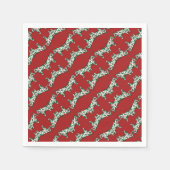 Weihnachten Dala Pferde Serviette (Vorderseite)