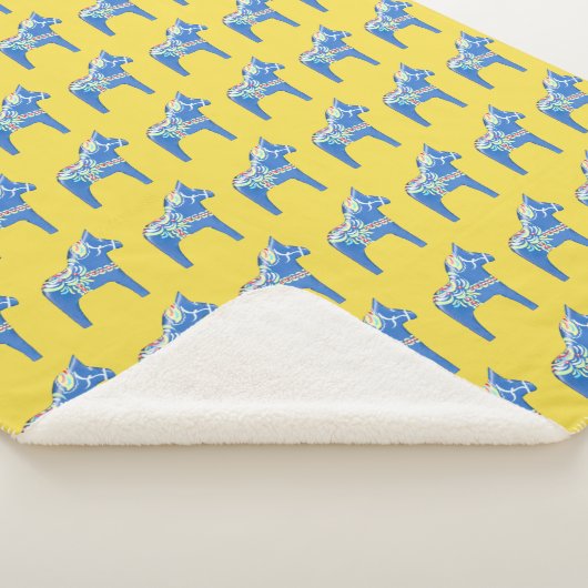 Weihnachten Dala Pferde Sherpadecke (3/4)