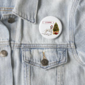 Weihnachten Dalmatiner Hund und Baum Button (Beispiel)