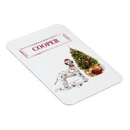 Weihnachten Dalmatiner Hund und Baum Magnet
