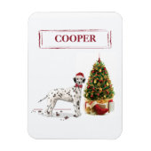 Weihnachten Dalmatiner Hund und Baum Magnet (Vertikal)