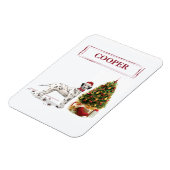 Weihnachten Dalmatiner Hund und Baum Magnet (Linke Seite)