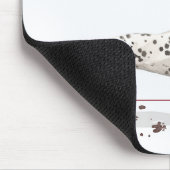Weihnachten Dalmatiner Hund und Baum Mousepad (Ecke)