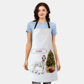 Weihnachten Dalmatiner Hund und Baum Schürze (Getragen)