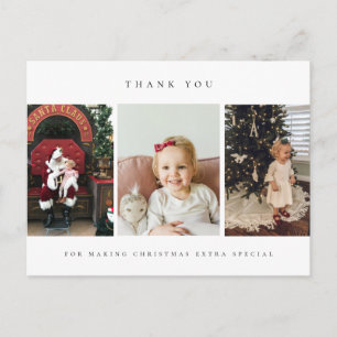 Weihnachten Danke Foto Postkarte