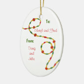 Weihnachten Danke, Ornament (Links)