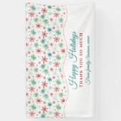 Weihnachten Danke, Snowflake Banner (Vertikal)