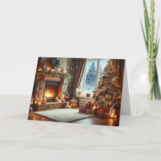 Weihnachten Dankeskarte (Vorderseite)