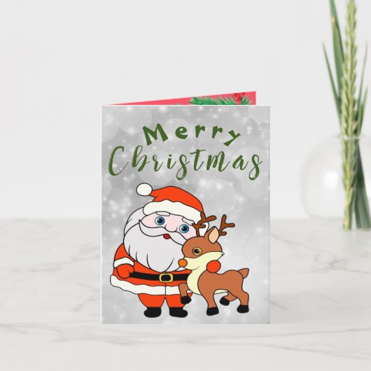 Weihnachten Dankeskarte (Vorderseite)