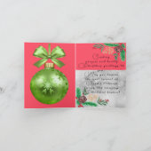 Weihnachten Dankeskarte (Innenseite)