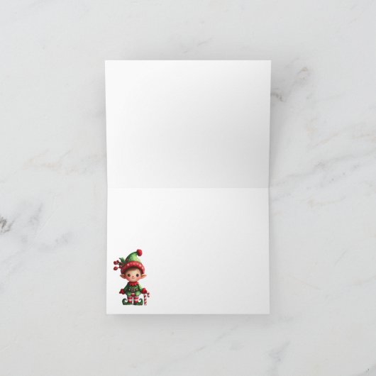 Weihnachten Dankeskarte (Innenseite)