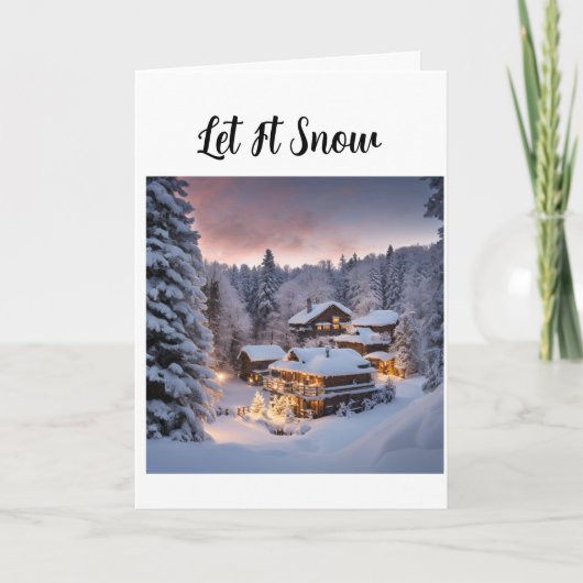 Weihnachten Dankeskarte (Vorderseite)