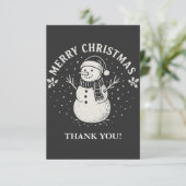 Weihnachten Dankeskarte (Stehend Vorderseite)