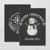 Weihnachten Dankeskarte (Vorne/Hinten)