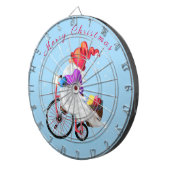 Weihnachten Dart Board Happy Gnome mit Geschenken Dartscheibe (Vorderseite rechts)