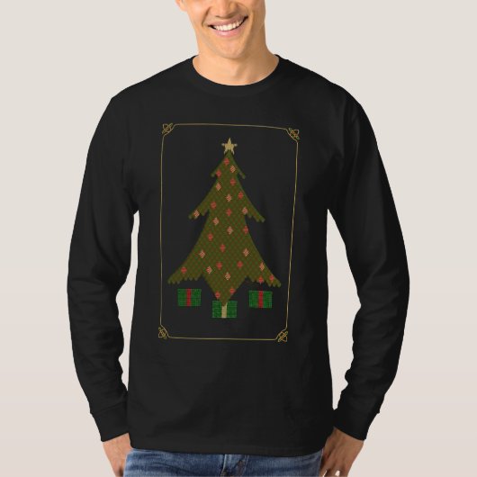Weihnachten Das dunkle Shirt der Männer (Vorderseite)