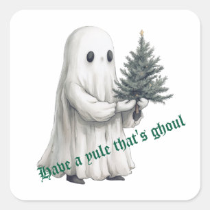Weihnachten Das ist Ghoul Weihnachtsgeister Quadratischer Aufkleber