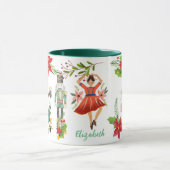 Weihnachten Das Nutcracker Ballett Grün Tasse (Zentrum)