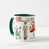 Weihnachten Das Nutcracker Ballett Grün Tasse (Vorderseite Links)