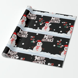 Weihnachten - Das Schneemannspapier Geschenkpapier