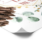 Weihnachten das schönste Zeitplakat Poster (Ecke)