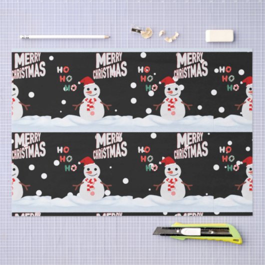 Weihnachten - Das Snowman-Tissue Seidenpapier (Handwerk)