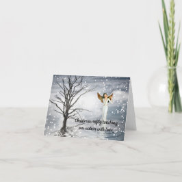 Weihnachten, das unser Land mit Liebe berührt Feiertagskarte