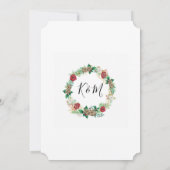 Weihnachten Das Verheiratete Brautparty der Jahres Einladung (Rückseite)