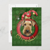 Weihnachten - Deck - Airedales (Vorne/Hinten)