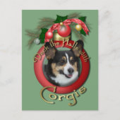 Weihnachten - Deck der Hallen - Corgis (Vorderseite)