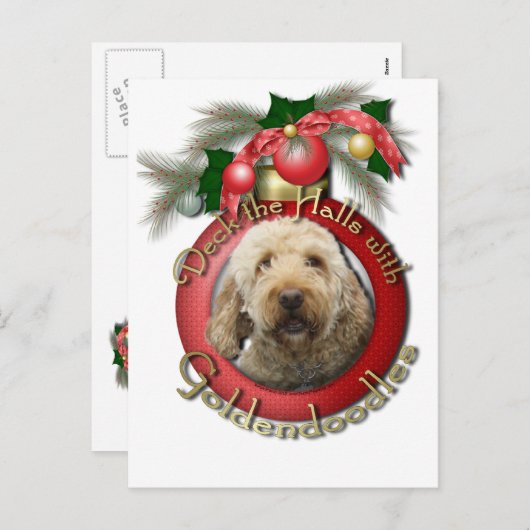 Weihnachten - Deck der Hallen - Goldendoodles (Vorne/Hinten)