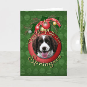 Weihnachten - Deck die Hallen Springer Spaniel Bax