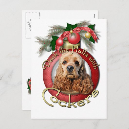 Weihnachten - Deck in den Hallen - Cocker (Vorne/Hinten)