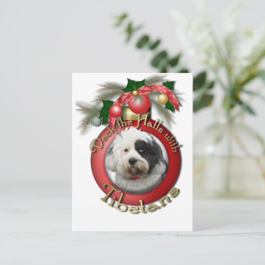 Weihnachten - Deck in den Hallen - Tibeter (Stehend Vorderseite)