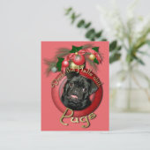 Weihnachten - Deck - Mops - Ruffy (Stehend Vorderseite)