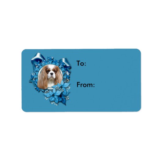 Weihnachten - Deck the Halls - Cavaliers Adressaufkleber (Vorne)