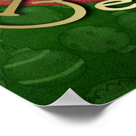 Weihnachten - Decke in den Hallen - Beagles Poster (Ecke)