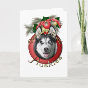 Weihnachten - Decke in den Hallen - Huskies