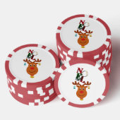 Weihnachten Deer Bells Bauble Rudolf Schneeflocken Pokerchips (Stapel)