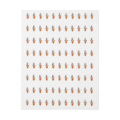 Weihnachten Deer Bells Bauble Rudolf Schneeflocken Rundum-Adressaufkleber (Bogen)