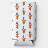 Weihnachten Deer Bells Bauble Rudolf Schneeflocken Selters Dosenkühler (Rückseite)