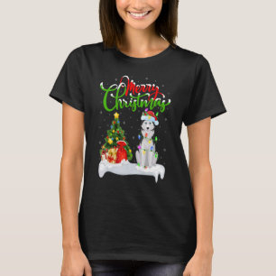 Weihnachten Dekorationen Santa Siberian Husky Dog  T-Shirt