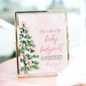 Weihnachten Dekorieren Baby Bodysuits Baby Shower  Poster