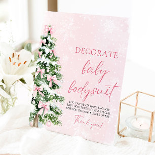 Weihnachten Dekorieren Baby Bodysuits Baby Shower Sockelschild