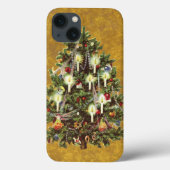 Weihnachten, dekorierter Viktorianischer Baum Case-Mate iPhone Hülle (Rückseite)