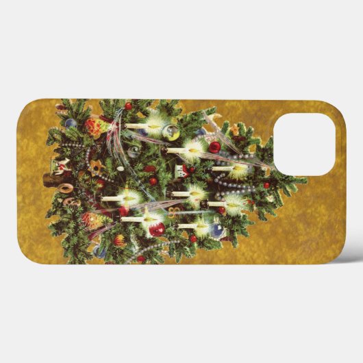 Weihnachten, dekorierter Viktorianischer Baum Case-Mate iPhone Hülle (Rückseite (Horizontal))